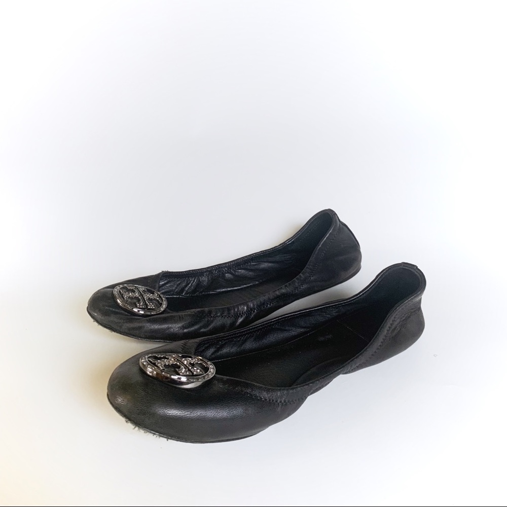 Tory Burch Black Ballet Flats